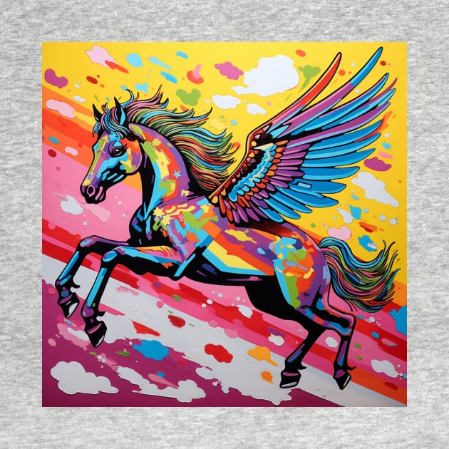 Pride Pegasus Pop Art 1 by AstroRisq